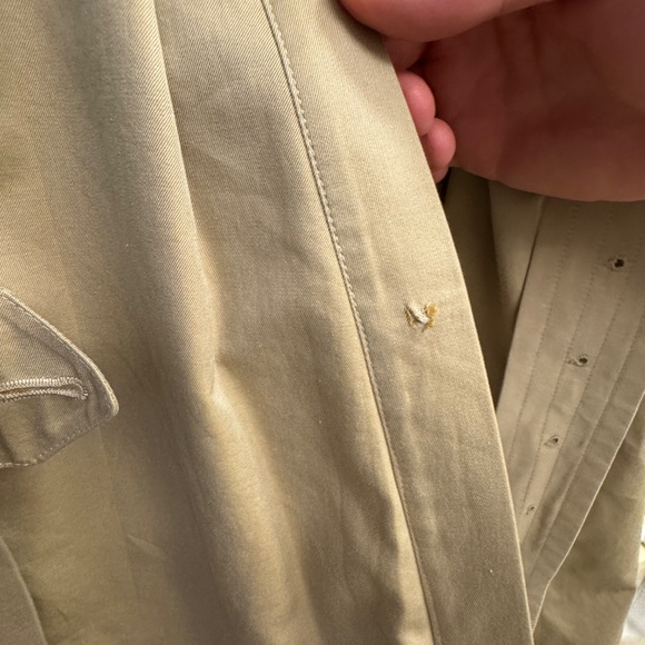 Men's BURBERRY Trench Coat with wool lining- Size 54 -Beige - Picture 7 of 16